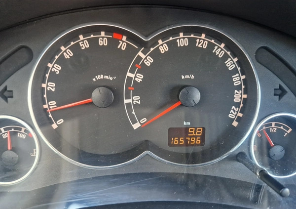 Opel Meriva cena 12300 przebieg: 165000, rok produkcji 2006 z Płońsk małe 121